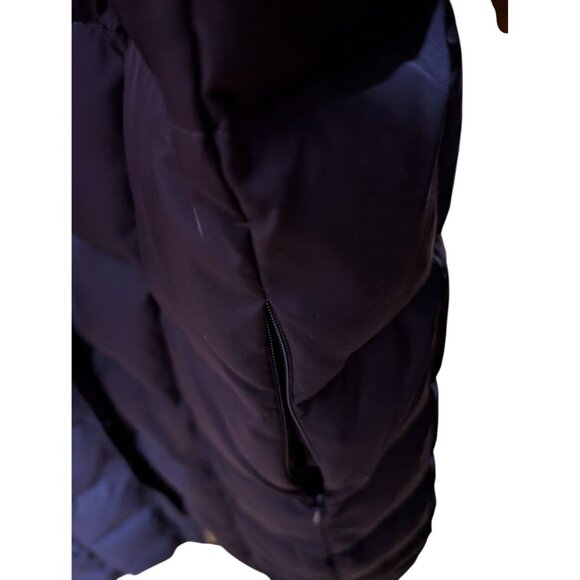 Land’s End Women’s Maxi Puffer 80% Down Winter Coat w/ Hood Size Medium M 10-12 - Picture 5 of 7